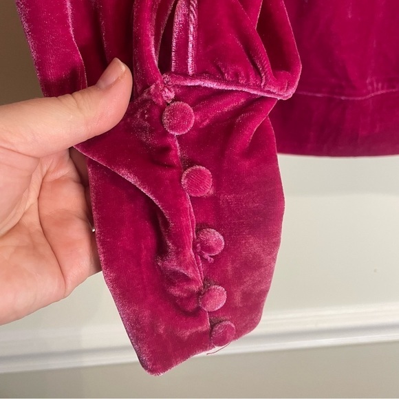 Anthropologie BTFL-life Velvet Pullover NWT Pink/Rose XXS NWT - Picture 8 of 11